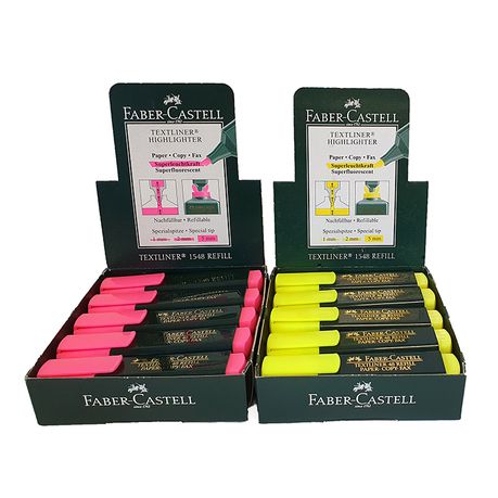 Faber Castell, Highlighter Yellow 10's and Pink 10's Buy Online in Zimbabwe thedailysale.shop