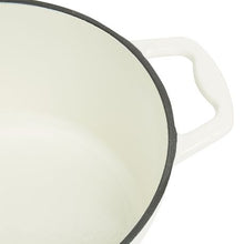 Load image into Gallery viewer, George &amp; Mason - 25cm Round Enamel Cast Iron Casserole - Cream
