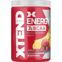 Load image into Gallery viewer, Xtend Energy BCAA Powder Knockout Fruit Punch - 348g
