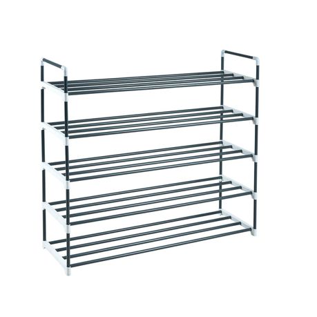 Knight 5 Tier Heavy Duty Metal Shoe Rack Holder Organiser Multi Purpose