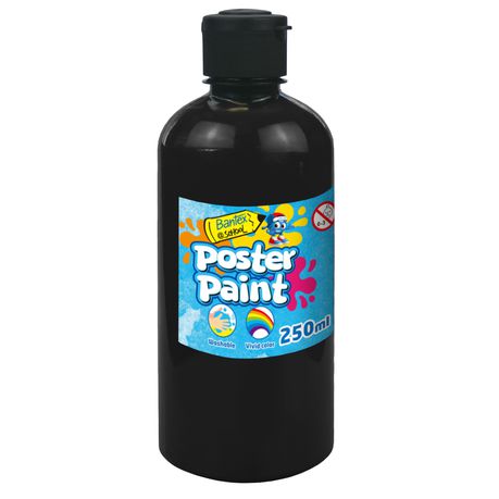 Bantex, Poster Paint 250ml - Black