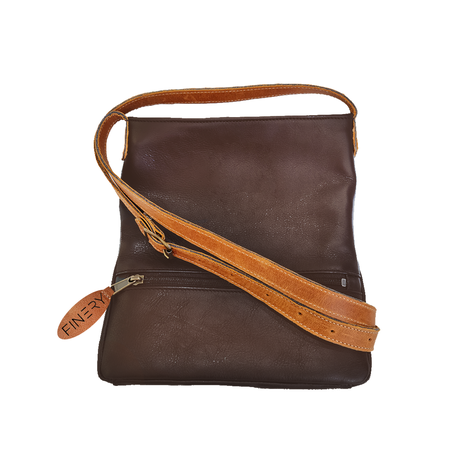 Finery Genuine Leather Cross Body - Brown & Toffee Buy Online in Zimbabwe thedailysale.shop