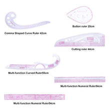 Load image into Gallery viewer, Sewing French Curve Ruler Measure Dressmaking 9Pc
