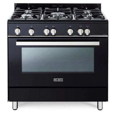 Elba 01-9CX828B1 Classic Full Gas Cooker (90cm) (Black)