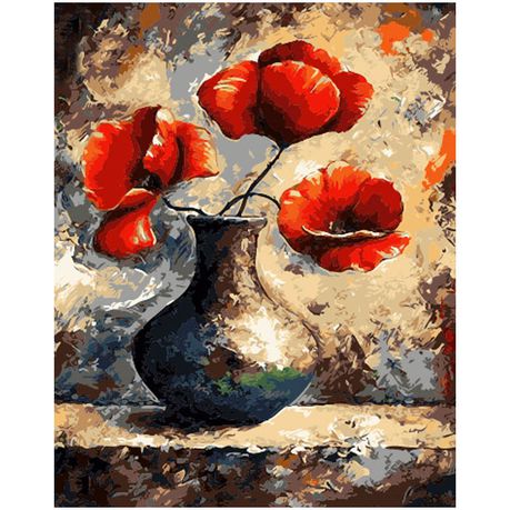 DIY Painting By Numbers Kit - Poppies Buy Online in Zimbabwe thedailysale.shop