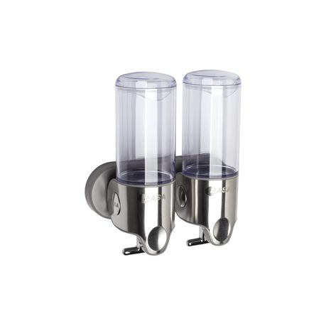 Stainless Steel Double Wall Mount Soap Dispenser - 500ml Buy Online in Zimbabwe thedailysale.shop