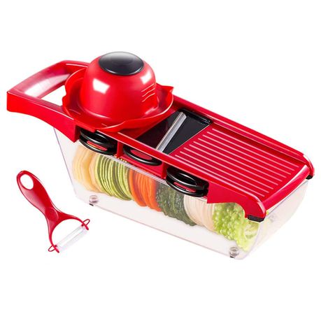 DH - Multi-purpose 6 Interchangeable Blades Vegetable Cutter with Peeler Buy Online in Zimbabwe thedailysale.shop