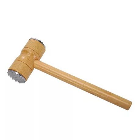 Meat Tenderizer Wooden 2 Sided Hammer Buy Online in Zimbabwe thedailysale.shop