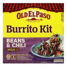 Load image into Gallery viewer, Old El Paso Beans &amp; Chilli Burrito Kit 620g
