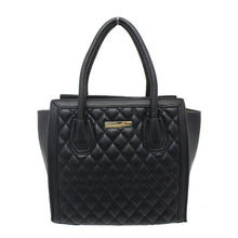 Load image into Gallery viewer, Blackcherry Celine Style Black Quilted Tote
