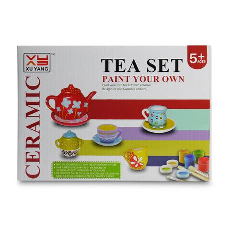 Tea Set - Paint Your Own - Arts & Crafts - Ceramic Buy Online in Zimbabwe thedailysale.shop