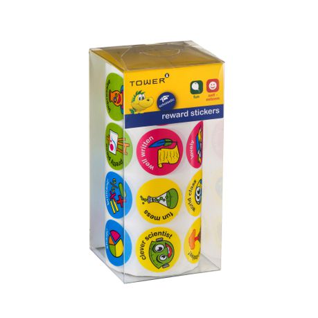 TOWER Reward Subject Stickers Roll 600 Stickers Buy Online in Zimbabwe thedailysale.shop