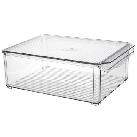 (JD-8102M) Storage Organising Fridge Bin Clear Acrylic – Medium Buy Online in Zimbabwe thedailysale.shop