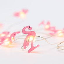 Load image into Gallery viewer, Pink Flamingo String Light 2m Silver Wire LED
