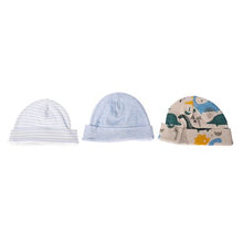 Load image into Gallery viewer, All Heart 3 Pack Printed Dinosaur With Stripes Beanie
