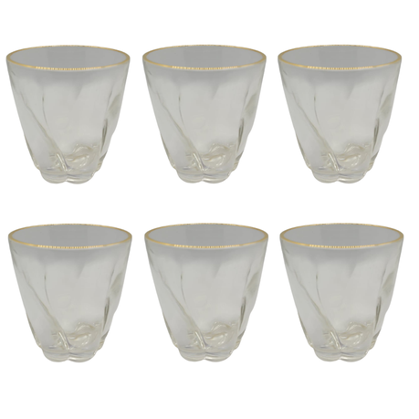 CSO - Gold Trim Glass Set - 6 Piece Buy Online in Zimbabwe thedailysale.shop