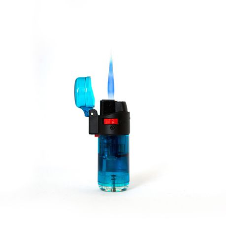 Zengaz Flame Jet Lighter Transparent Blue