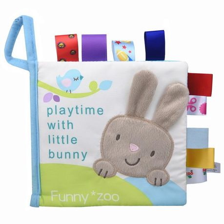 Soft Baby Cloth Book- Playtime with little bunny Buy Online in Zimbabwe thedailysale.shop