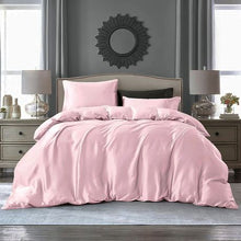 Load image into Gallery viewer, Wrinkle Resistant Egyptian Comfort Duvet Cover - Cool Flower Pink - Queen
