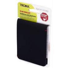 Load image into Gallery viewer, Troika Slim Wallet &amp; Credit Card Case with RFID Fraud Protection in Black
