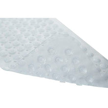 Load image into Gallery viewer, Non-Slip PVC Bathroom Bath/Shower Mat Polka Dot Texture Transparent Clear L
