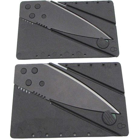 Credit Card Folding Wallet Safety Knife - Set of 2 Buy Online in Zimbabwe thedailysale.shop