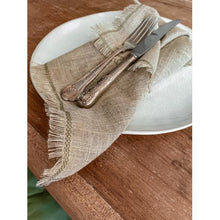 Load image into Gallery viewer, Heimwee Huis Linen Napkins - Oat - Set of 4
