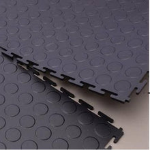 Load image into Gallery viewer, Pvcocity- Interlocking Pvc Rubber Floor Tile-Garage Mats (4-Tiles)-Black
