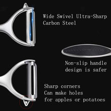 Load image into Gallery viewer, Vegetable Y and Side Peeler Silver - 2 Piece Set
