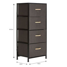 Load image into Gallery viewer, Gretmol Drawer Storage Cabinet - Dark Grey &amp; Black
