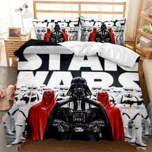 Load image into Gallery viewer, STAR WARS Vader 3D Printed Double Bed Duvet Cover Set
