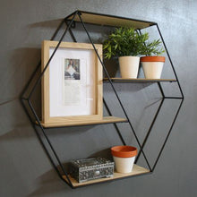 Load image into Gallery viewer, HouzeComfort Hexagon Decorative Wall Shelves and Shelf
