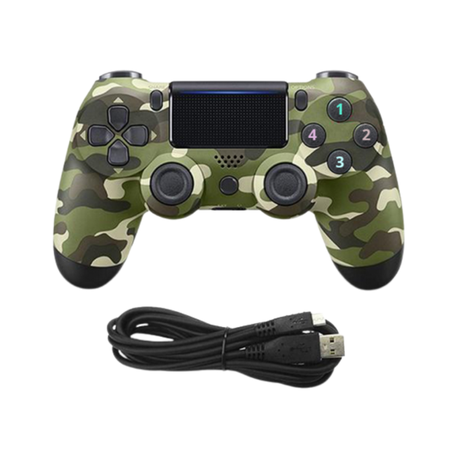 PS4 Double Shock 4 Wireless Controller – (Green Camo)