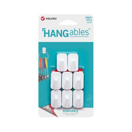 VELCRO® Brand HANGables™ Removable Micro Hook 225g x 8 white Buy Online in Zimbabwe thedailysale.shop