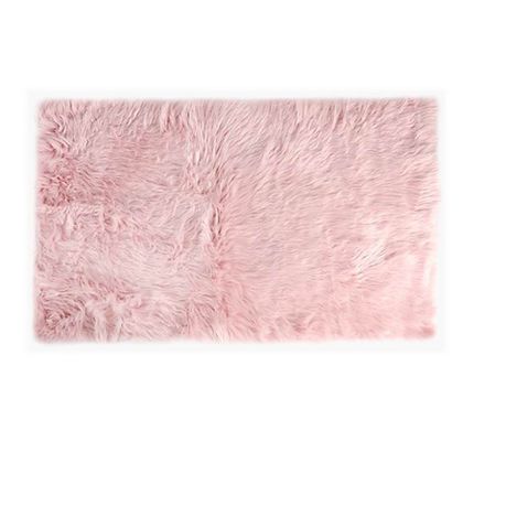 Pink Fluffy Rug