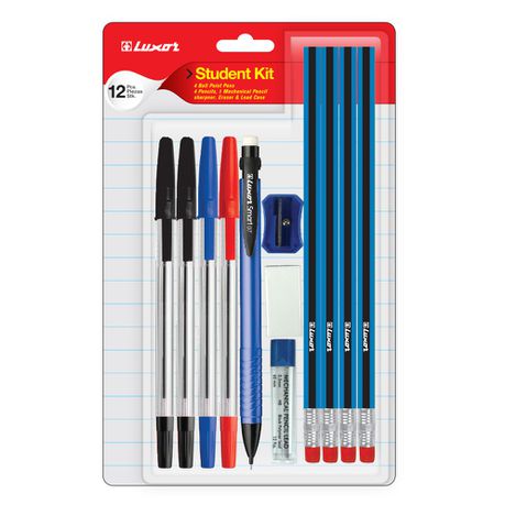 Luxor Student Kit, All-In-One Writing Pack 12Pcs. (1352/BC) Buy Online in Zimbabwe thedailysale.shop