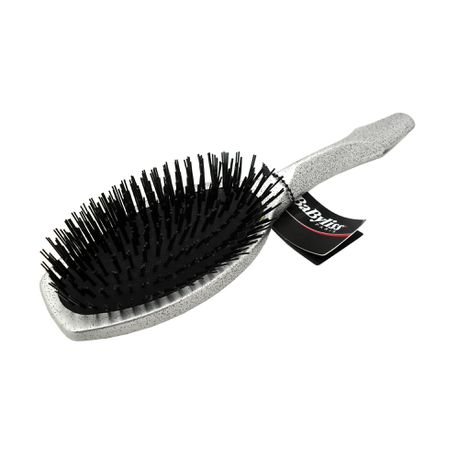 BaByliss Plastic Silver Glitter Massage Hair Brush for Women Ladies Girls Buy Online in Zimbabwe thedailysale.shop