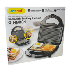 Load image into Gallery viewer, Andowl 750W Panini / Sandwich Press Machine Toaster BB-Q-HB001
