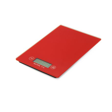 Fine Living Slim Line Food Scale - Red Buy Online in Zimbabwe thedailysale.shop