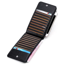 Load image into Gallery viewer, RFID Multi Card Holder With Zipper Wallet
