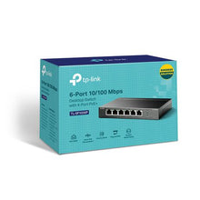 Load image into Gallery viewer, TL-SF1006P 6-Port 10/100Mbps Desktop Switch with 4-Port PoE+
