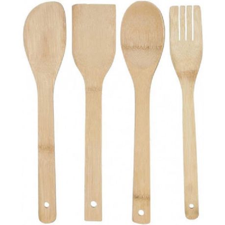 4 Piece Bamboo Kitchen Tools Buy Online in Zimbabwe thedailysale.shop