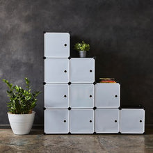 Load image into Gallery viewer, Gretmol Stackable Storage Cubes - Black/White
