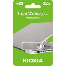 Load image into Gallery viewer, Kioxia , 32gb, 2.0 ,Metal USB, Works With Windows &amp; Mac
