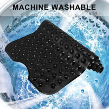 Load image into Gallery viewer, Non-Slip PVC Bathroom Bath/Shower Mat Polka Dot Texture Black Extra Large
