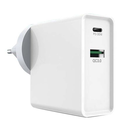 Superfly 48W Dual USB PD and QC Wall Charger - White Buy Online in Zimbabwe thedailysale.shop