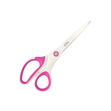 Leitz: Titanium Coated S/Steel Paper/Fabric Scissor - Pink Soft Grip Buy Online in Zimbabwe thedailysale.shop