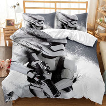 Load image into Gallery viewer, STAR WARS Storm Trooper 3D Printed Double Bed Duvet Cover Set
