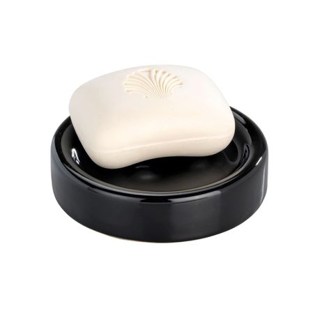 Wenko - Soap Dish - Polaris Range - Black - Ceramic