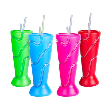 LUMOSS - Lumo Wrap Tumbler 450ml - 4PK Funky Colours Buy Online in Zimbabwe thedailysale.shop